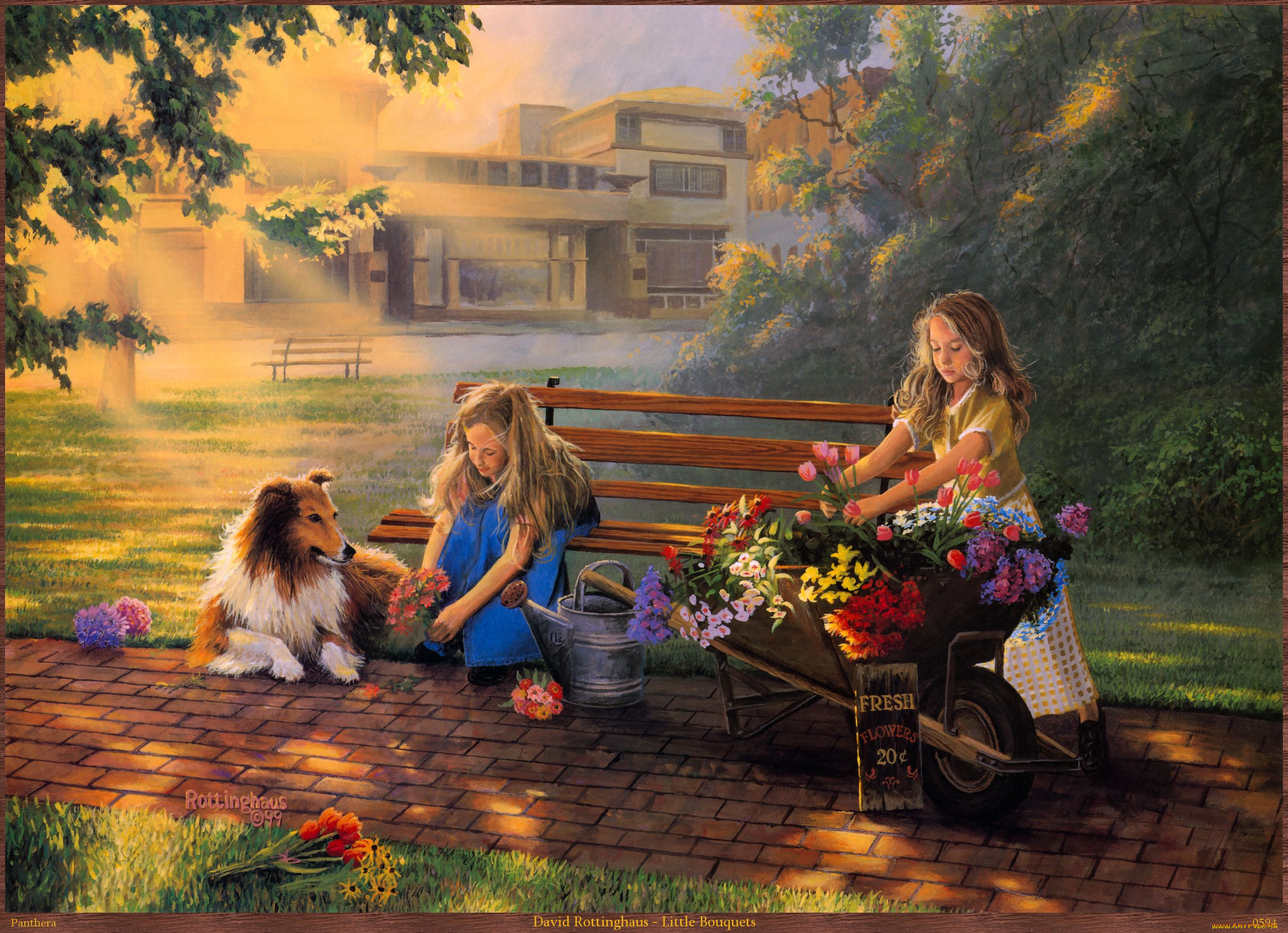Какая ваша любимая картина. Художник David Rottinghaus. Картины с детьми. Сюжетные картины. Картина девочка.